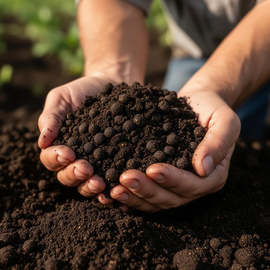 Frass de Tenebrio molitor — fertilizante orgánico